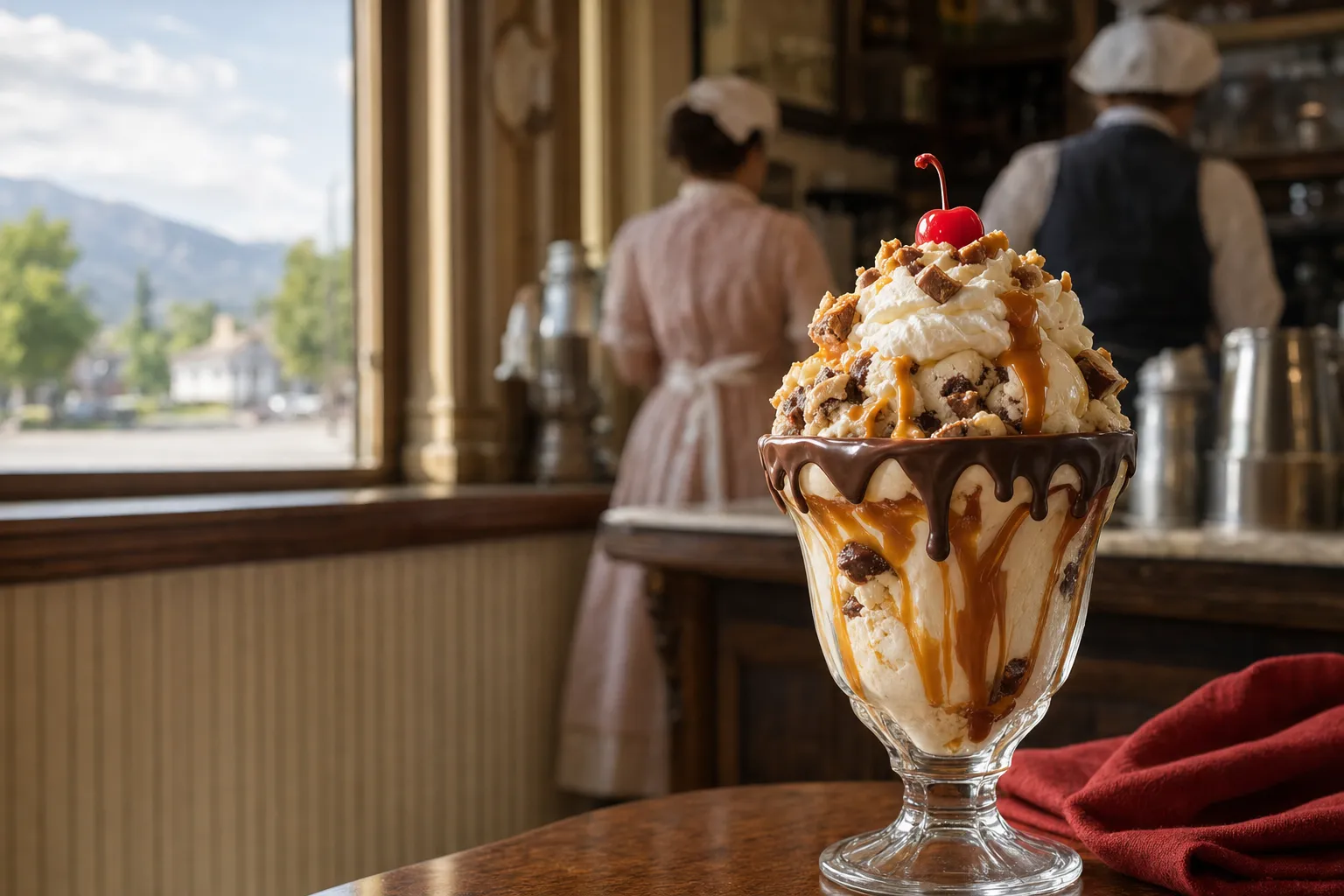 Brooker's Founding Flavors Ice Cream, Bluffdale UT team serving Bluffdale